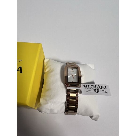 New Invicta Rose Gold Rectangular Watch – Sleek, Sophisticated & Timeles main image 7